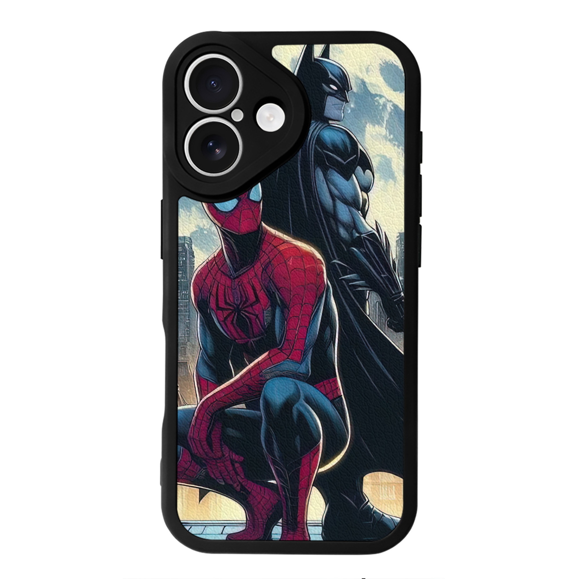 Spider Man スパイダーマン 【iPhone 16シリーズ対応】シリコンスマホケース（レザー調） 材質：シリコン